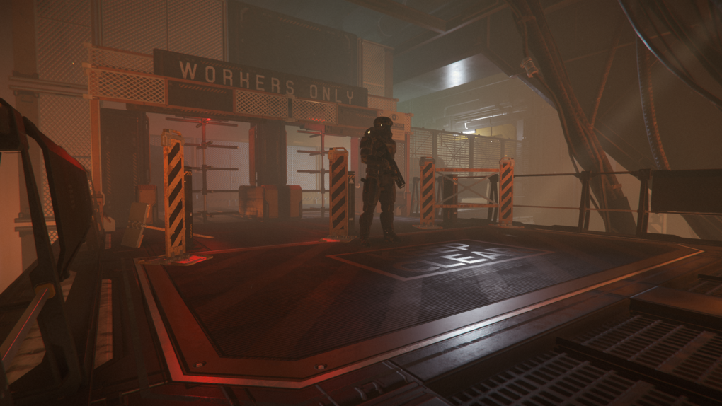 "Workers Only" Ha! Starting to wonder if those guards are there to keep people out or the workers in...