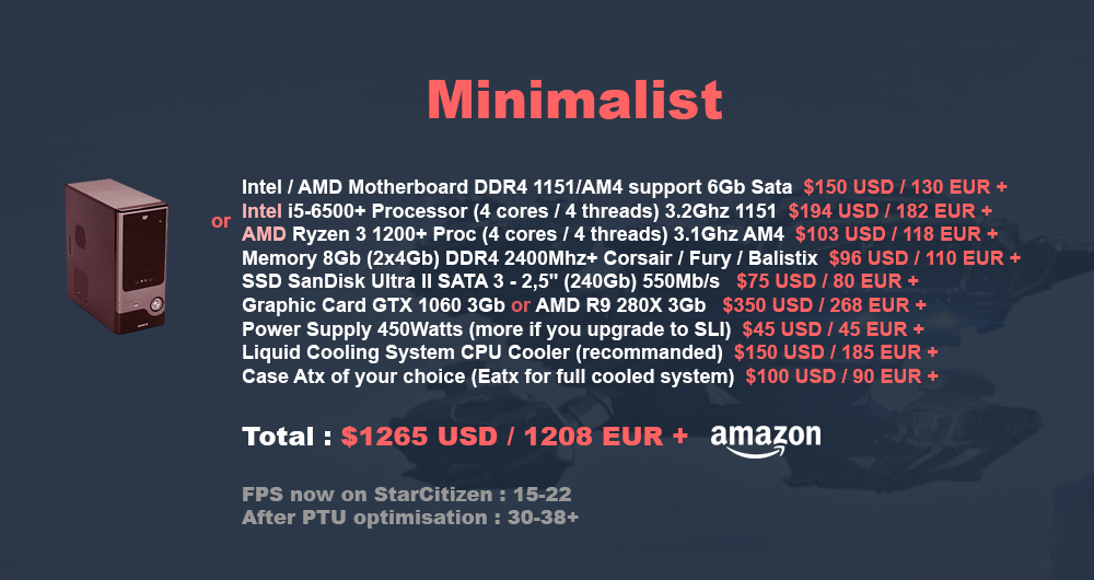 Guide All computer configuration for the game! Star Citizen Spectrum