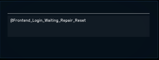 Frontend Login Waiting Repair Reset Star Citizen Spectrum