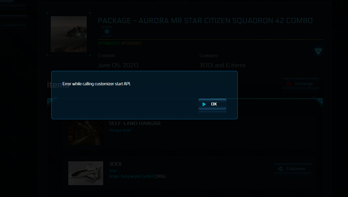 Ship Customisation on the Pledge Store Star Citizen Spectrum