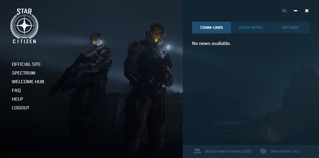 When even the launcher... Star Citizen Spectrum