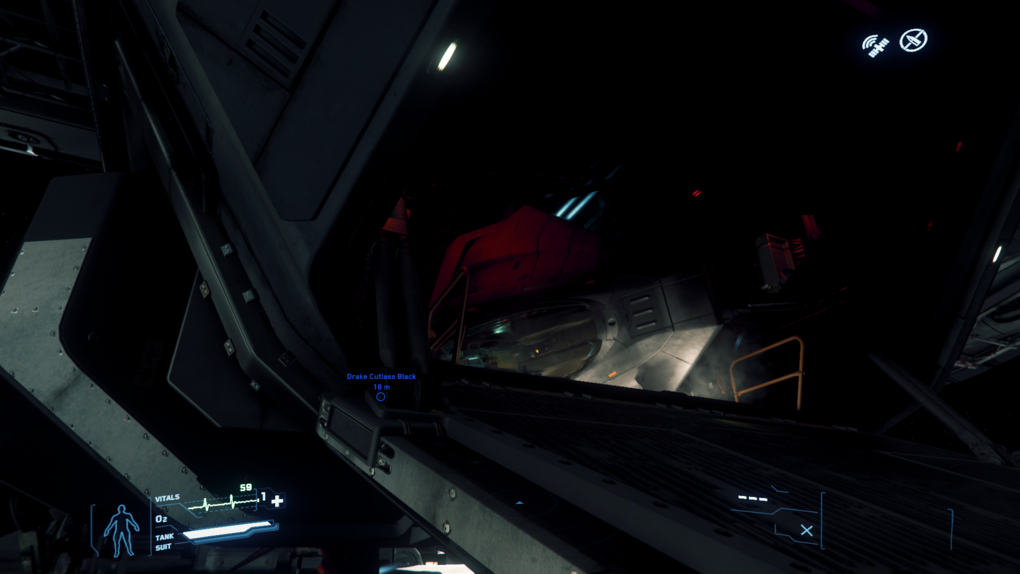 Citizen spotlight Fighter stuck inside ship Roberts Space