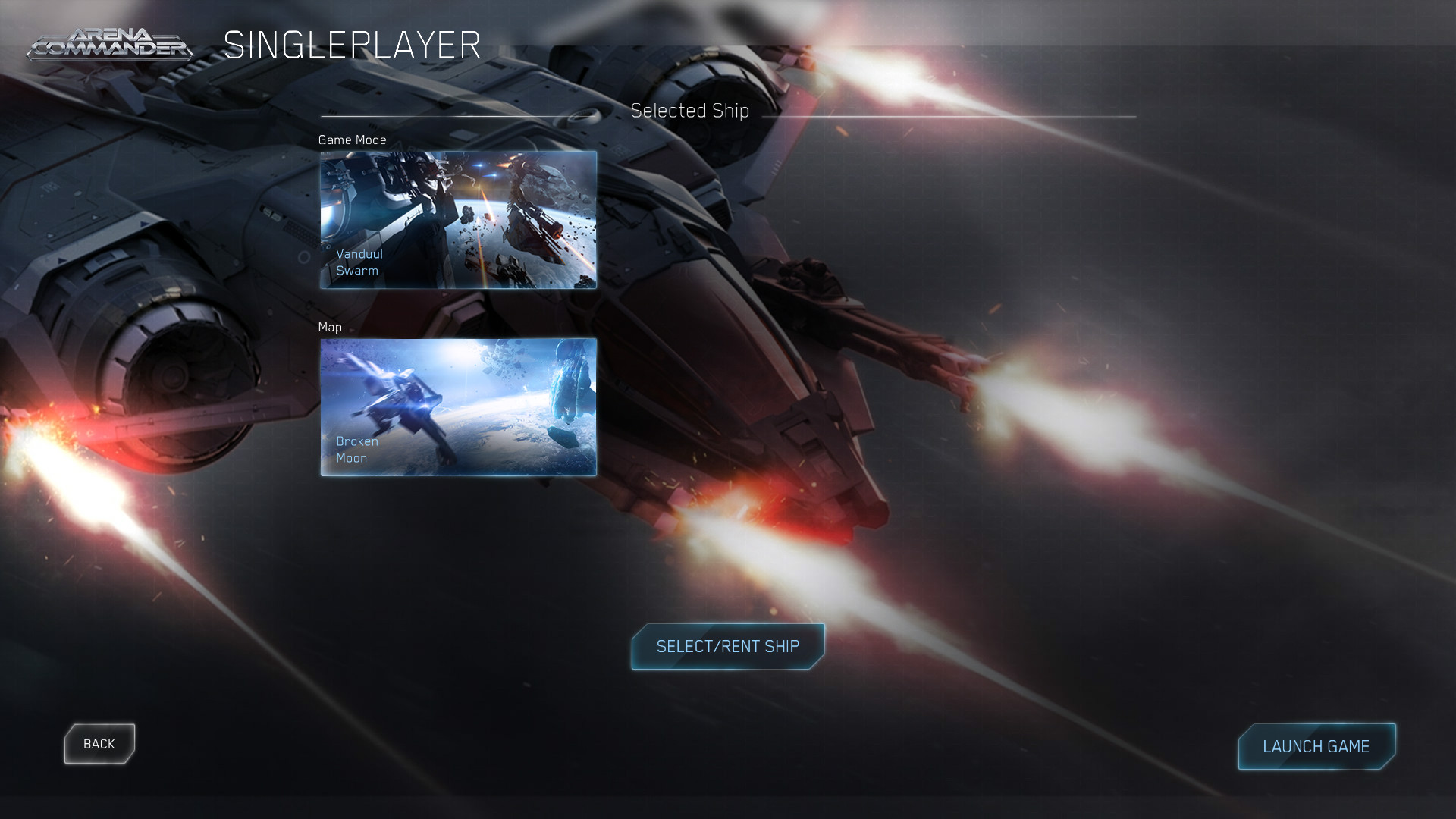 Exiting Arena Commander in 3.10 takes you to the Main Screen. Star