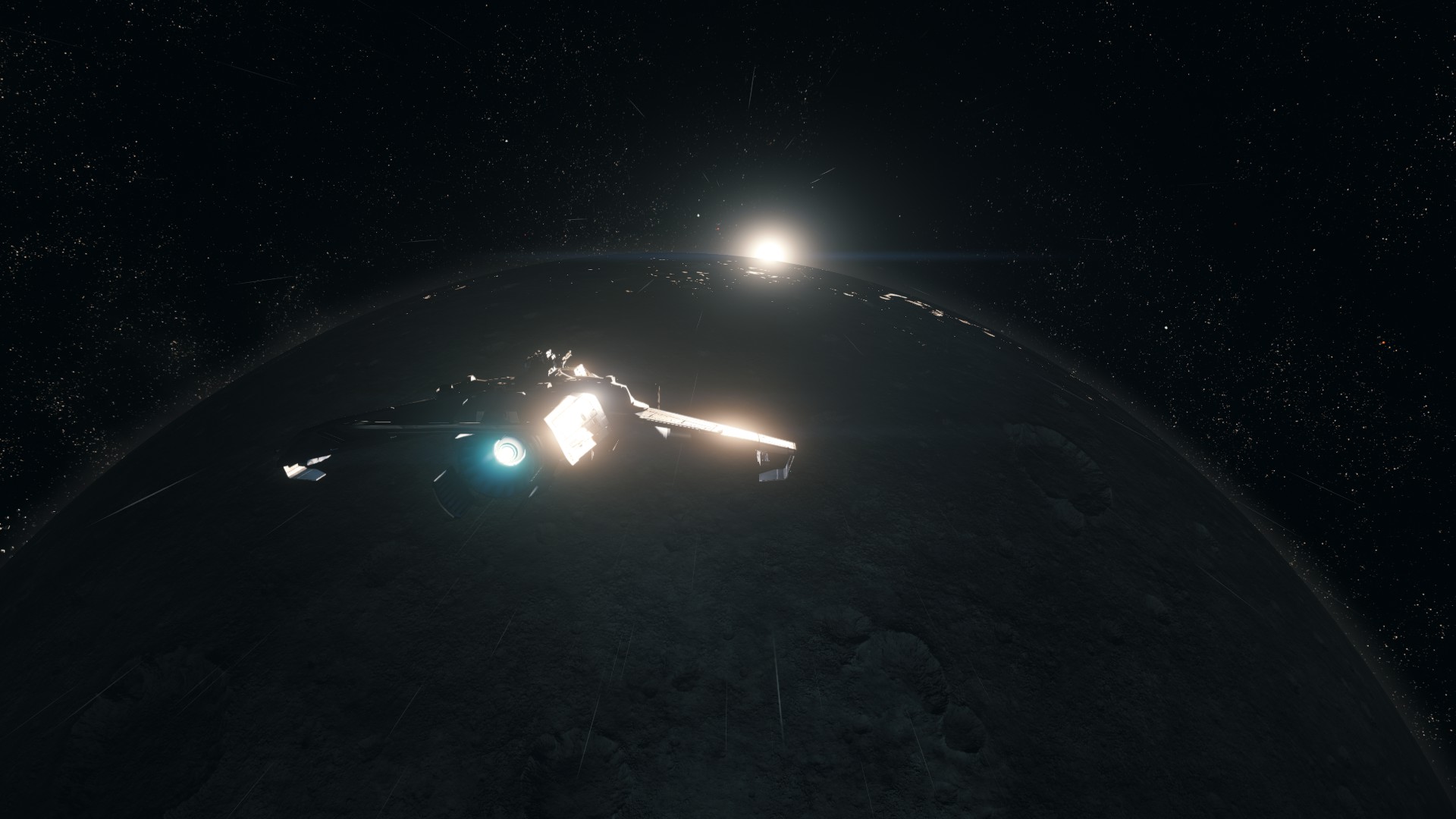 Citizen spotlight Sunrise over Yela Moon Roberts Space Industries