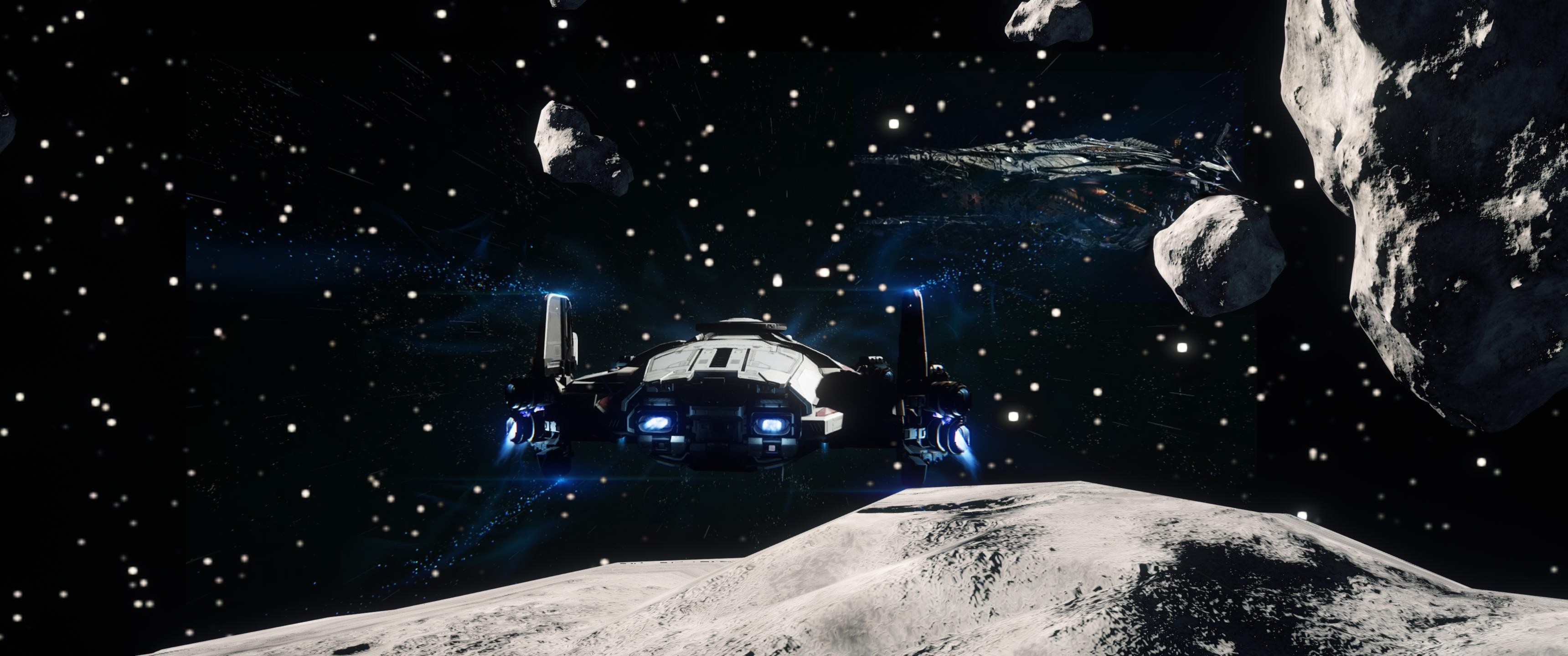 Citizen spotlight Derelict Vanduul ship in 3.1 Roberts Space Industries Follow the