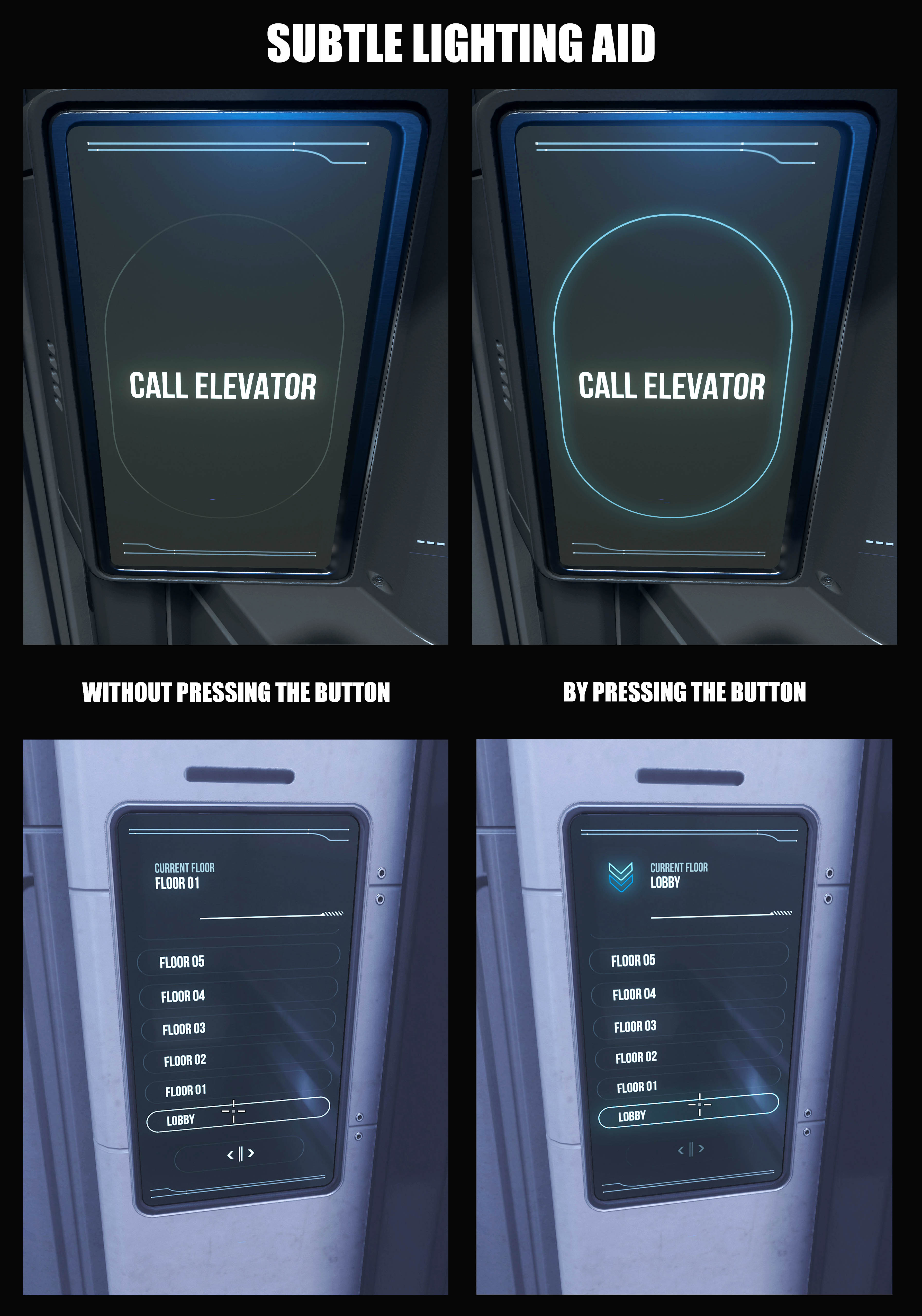 Subtle Lighting Aid for Elevators Star Citizen Spectrum